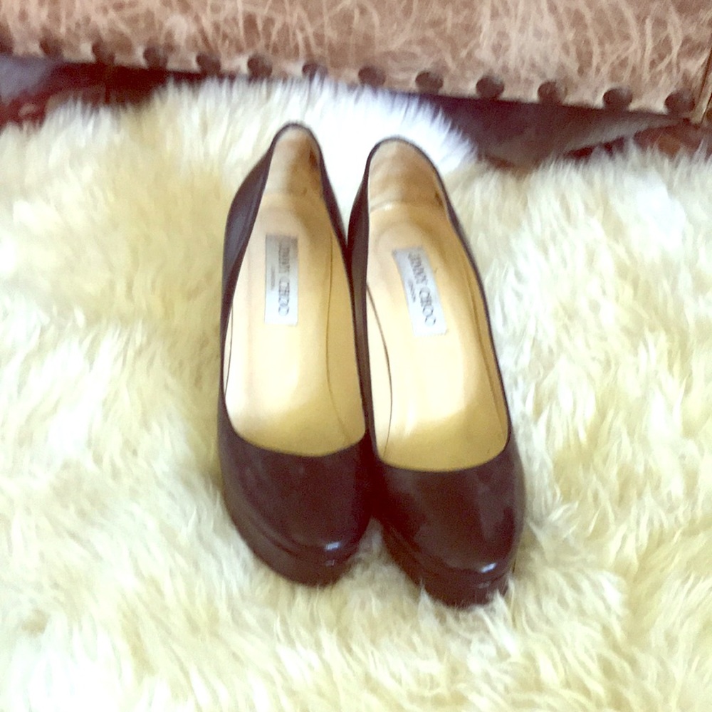 Black jimmy choo platform heels